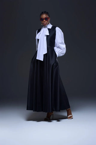 Chic And Posh Maxi Dress And Shirt Set for House of NALA