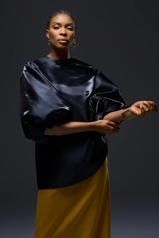 Nala Privé Satin Bubble Blouse