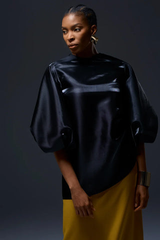 Nala Privé Satin Bubble Blouse