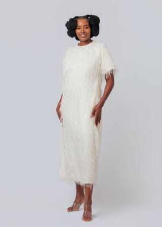 Chiffon Fringe Dress