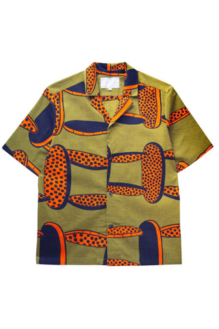 LaurenceAirline Cuban Tabouret Shirt in organic cotton. Relaxed fit, bold print, and easy summer style. 